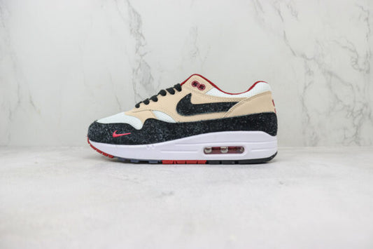 Nike Air Max 1 - Blanc / Rouge / Noir / Beige