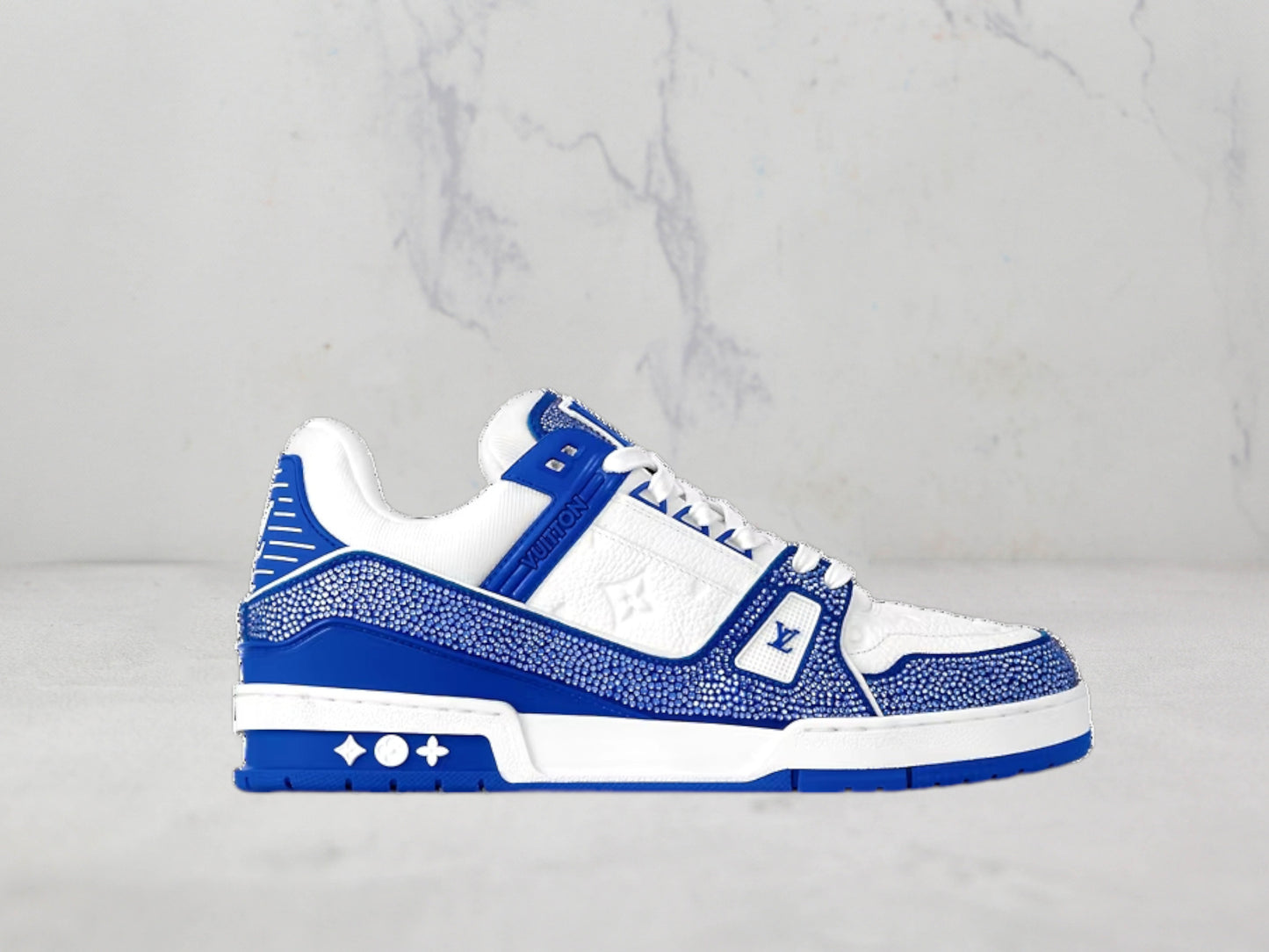 Louis Vuitton Sneaker LV Trainer - Blanc / Bleu Marine