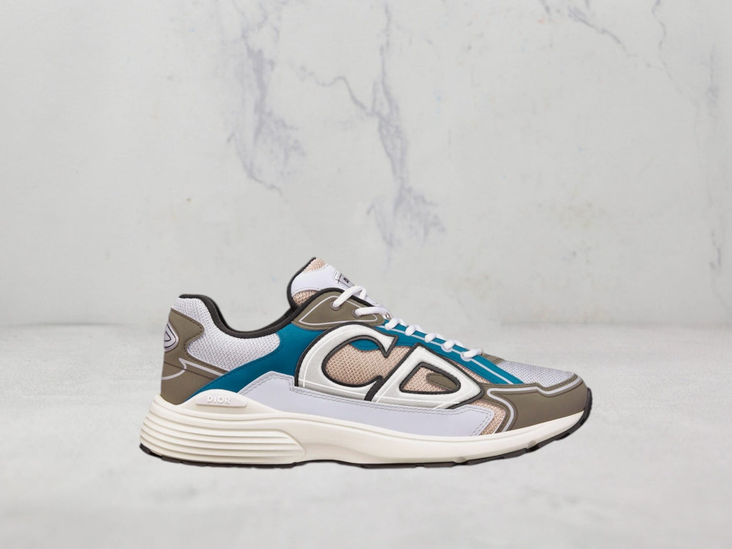 Dior Sneaker B30 - Bleu cyan / marron