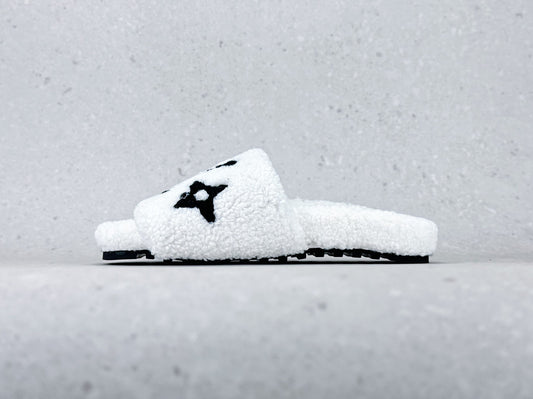 Sandales Fourrure Louis Vuitton - Blanc
