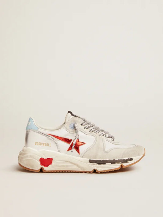 Golden Goose Running Sole - Blanc / Rouge
