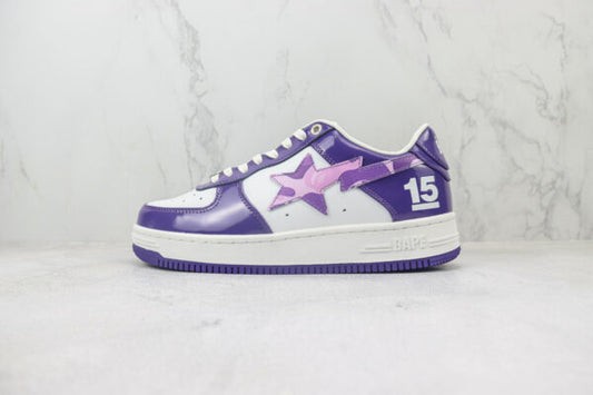 Bape A Bathing ape sta low - Blanc / Violet