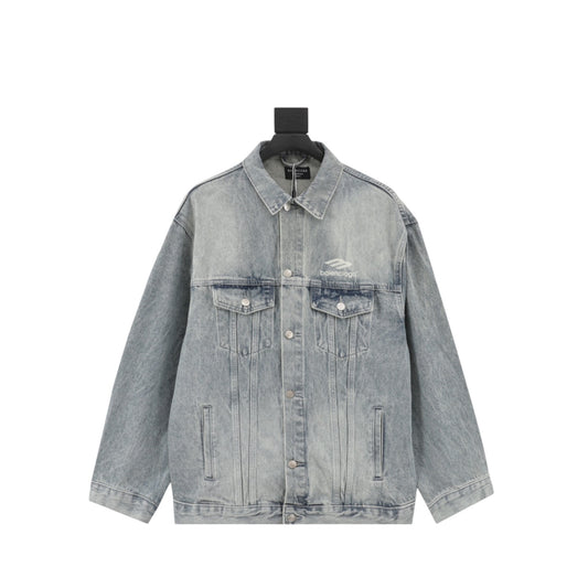 Veste en jeans Balenciaga - Bleu