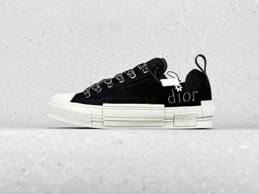 Sneaker Dior B23 basse Flower - marron