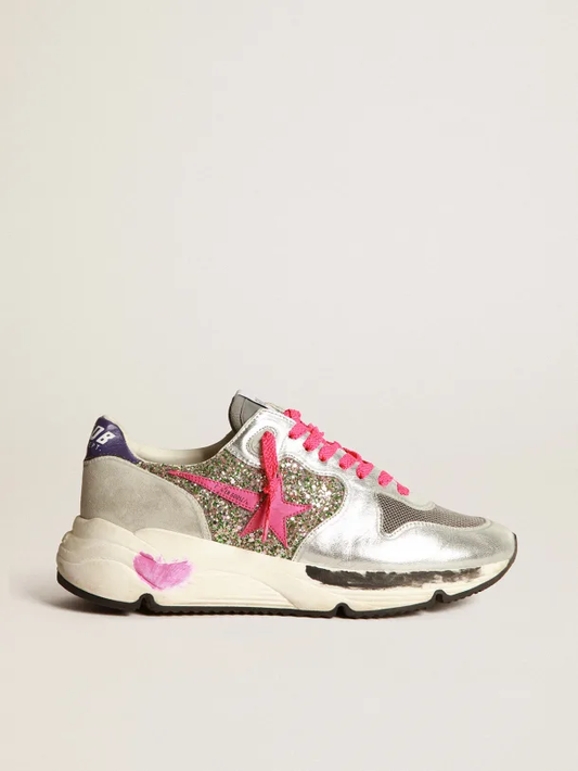 Golden Goose Running Sole - Gris / rose pale