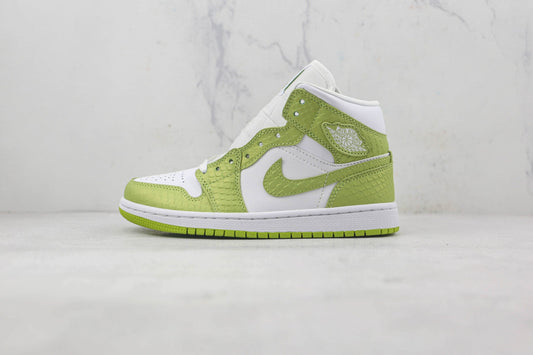 Jordan 1 Mid Green Python - 