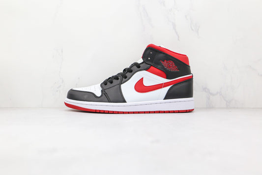 Jordan 1 Mid Gym Red Black White - 