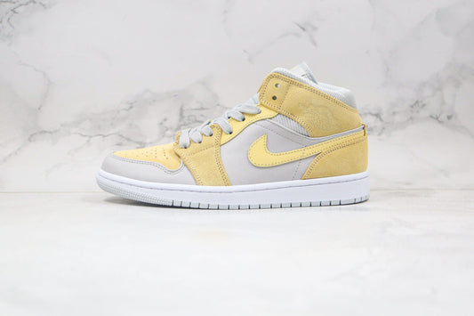 Jordan 1 Mid Mixed Textures Yellow - 