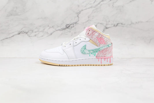 Jordan 1 Mid Paint Drip - 