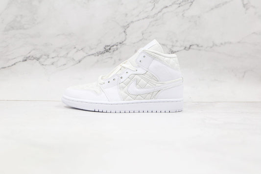 Jordan 1 Mid Quilted White - 