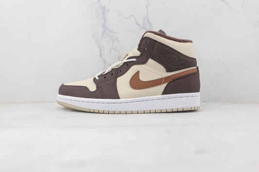 Jordan 1 Mid SE Brown Basalt Oatmeal - 