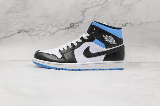 Jordan 1 Mid University Black White - 