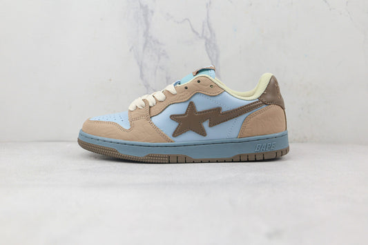 Bape A Bathing ape sk8 sta - bleu / beige