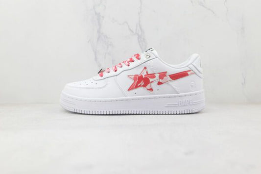 Bape A Bathing ape sta low - Blanc / Rouge