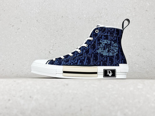Sneaker Dior B23 HAUTE - Blanc / Bleu Marine